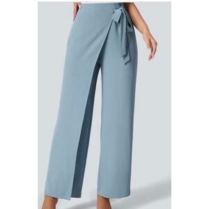 Halara Flex™ High Waisted Tie Side Wide Leg Work Pants Womens Large